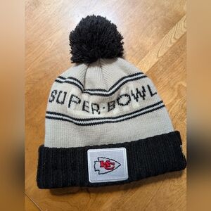 Kansas City Chiefs New Era Super Bowl LVIII 58 Beanie With Pom Pom